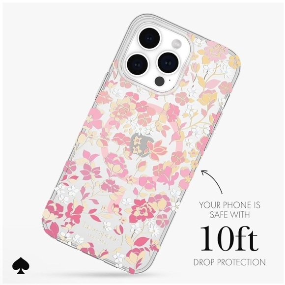 kate spade iphone 15 pro,   Protective Hard Shell Case w MagSafe for Apple - Picture 4 of 10
